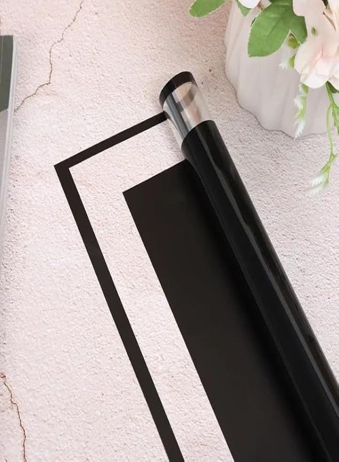 Velme Craft Wrapping Paper Sheet Pack | Thick Material for Bouquet and Gift Wrapping | Stylish Flower Arrangements Festive Packaging_New (Black, Pack of 5) - Image 2